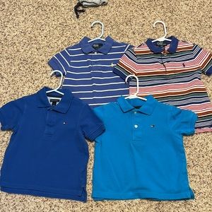 Lot of Polo and Tommy Hilfiger polo style shirts, size 2T, in good condition.